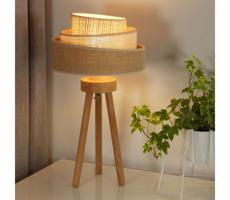 - Stolná lampa YUTE TRIO 1xE27/15W/230V hnedá/šedá/béžová