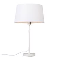 Stolová lampa biela s tienidlom biela 35 cm nastaviteľná - Parte