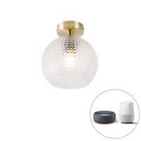 Stropné svietidlo Smart Art Deco mosadz vrátane Wifi A60 - Sphere