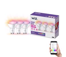 WiZ SADA 3x LED RGBW Stmievateľná žiarovka GU10/4,7W/230V 2200-6500K CRI 90 Wi-Fi -WiZ