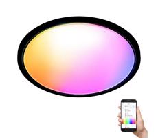 WiZ WiZ - LED RGB Stmievateľné stropné svietidlo SUPERSLIM LED/22W/230V Wi-Fi čierna